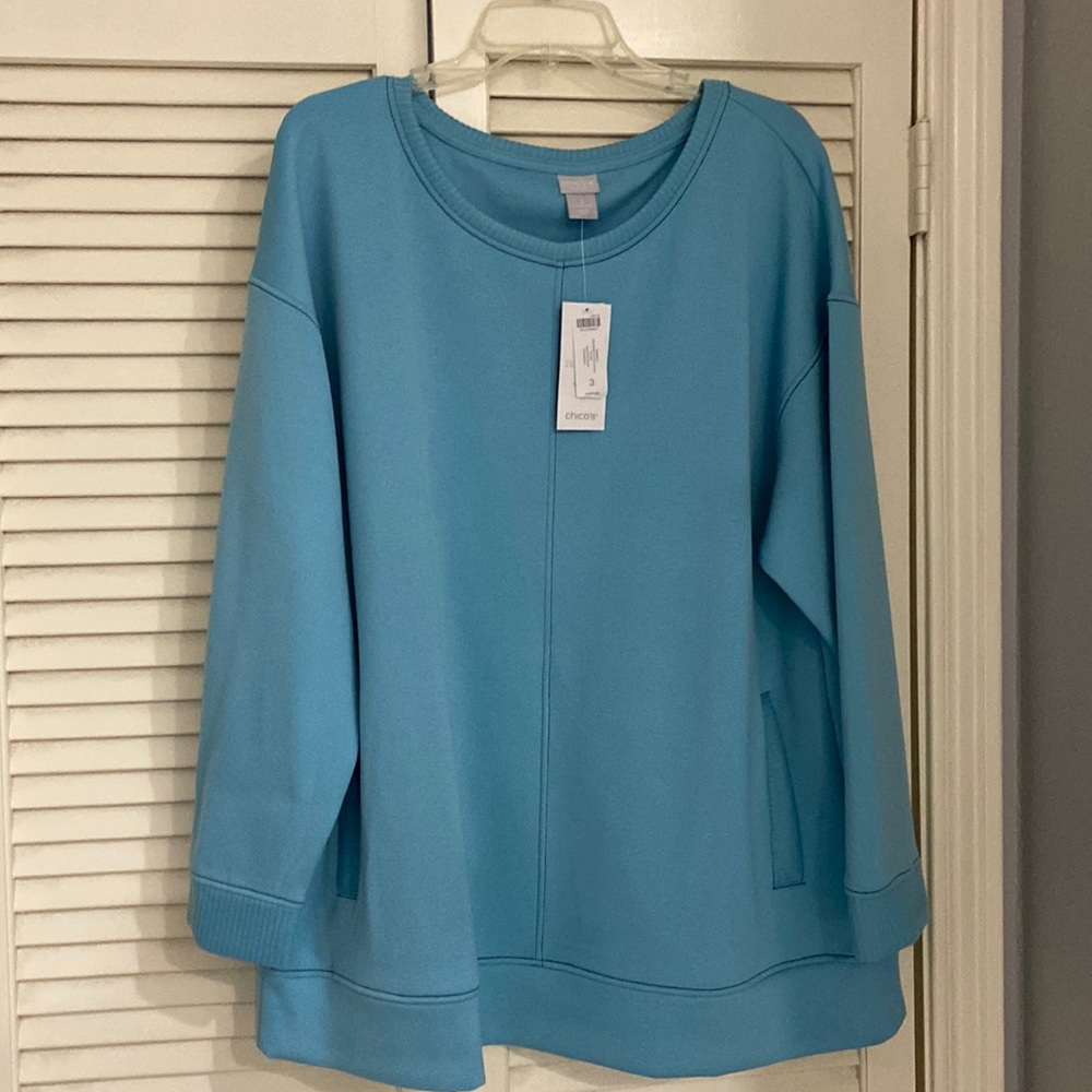 Chico’s Zenergy Contrast Stitch Tunic